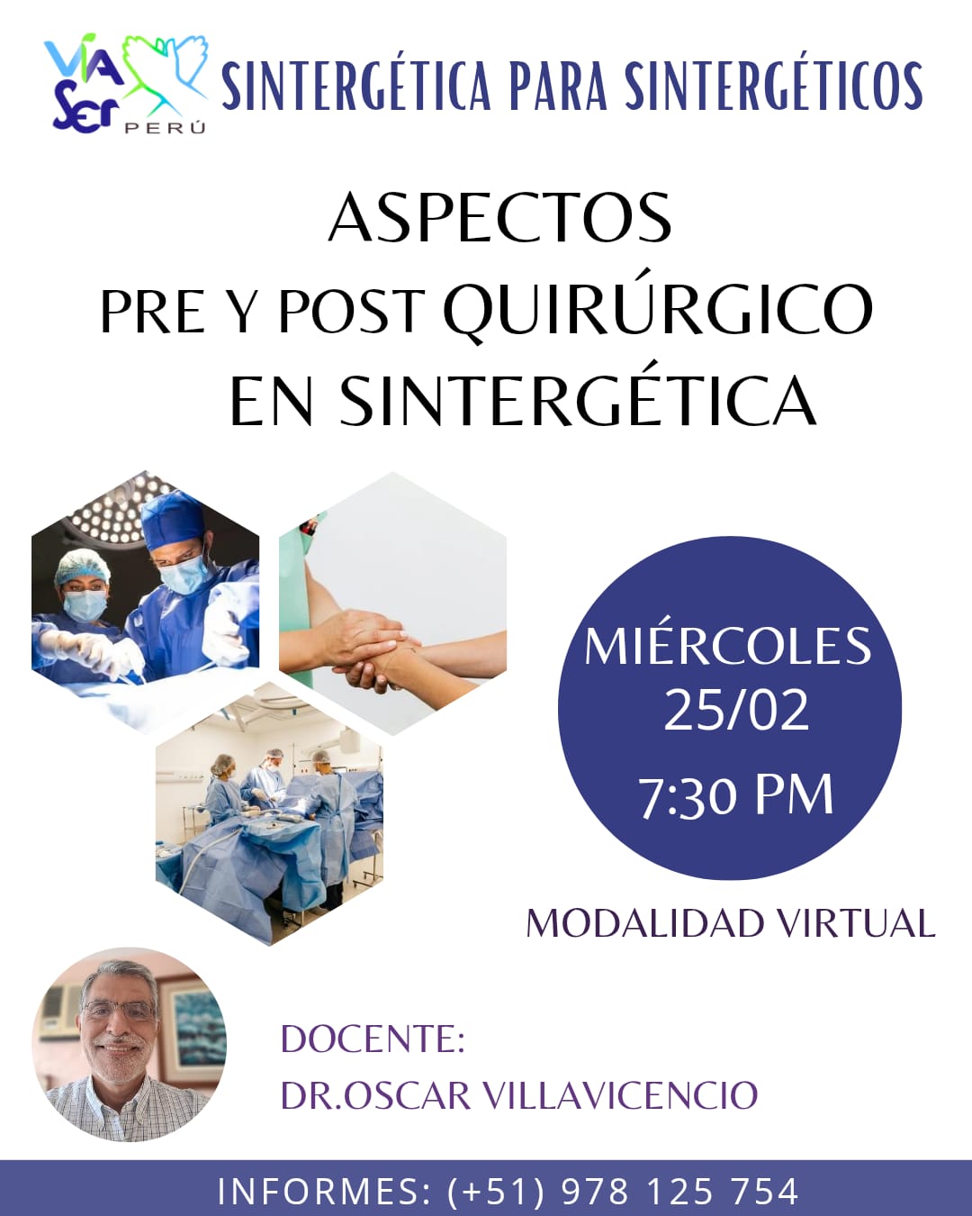 ASPECTOS PRE Y POST QUIRÚRGICOS EN SINTERGÉTICA